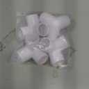 3 Way PVC Pipe Fittings 1 Inch, Zernmiarder White PVC Elbow Corner Side Outlet Tee Fitting, SCH40 Furniture Grade Pipe Connectors - Fits 1" Polyvinyl Chloride Pipes, 4 Pieces