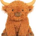 Highland Cow Weighted Stuffed Animals 5 lbs 16 in, Jumbo Highland Cow Stuffed Animal Plush Toy, Adorable Weighted Cow Cattle Stuffed Animal Pillow Gifts for Kids and Adults