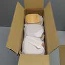 ComSaf Airtight Glass Storage Canister with Lids (0.7Qt/1.2Qt/1.6Qt) Set of 6, Food Storage Container Kitchen Pantry Storage Jar, Glass Jars for Flour Cereal Sugar Tea Coffee Beans Snacks, Square