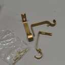 Ivilon Fixed Brackets for Curtain Rods - for 1 or 1 1/8 Inch Rods. Set of 3 - Warm Gold