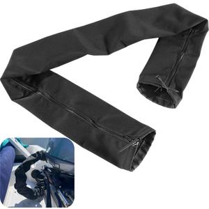 48'' Long Black Zippered Rigging Sleeve, ZRS-1-DP Casing, Trolling Motor Cable Organizer Sleeve