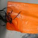 Orange Woven Polypropylene Bags with Tie Strings