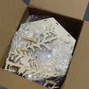 MorTime LED Revolving Music Box Advent Calendar Decorated with Christmas Tree Reindeer House LED Lights, Lighted Wooden Carved 24 Day Countdown to Christmas Calendar