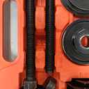 Orion Motor Tech Wheel Bearing Press Kit for Front Wheel Drive Bearing Removal & Installation, 24pc Wheel Bearing Puller Tool Set with Sliding Screws Universal Bushings Sleeves Storage Case (RED,BLACK)