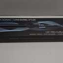 Bio Ionic Long Barrel Curling Iron with Moisture Heat Technology & NanoIonic MX Versatile Curling Wand - 1.25 Inch (Loose Curls), Black