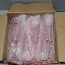 Teenyyou Valentines Day Pink Couple Glasses Set of 2, Mr and Mrs Champagne Flutes 6 oz Heart Shaped Bride and Groom Champagne Glasses Romantic Valentines Wine Cups Gift Wedding Party Supply