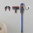 Pmsanzay 2 Pack Vacuum Cleaner Hose Holder Vacuum Head Holder Hanger Wall Mount Vacuum Cleaner Stand Storage Rack for Canister Vacuum Cleaner Shop Garage Vacuum Cleaner - W Style