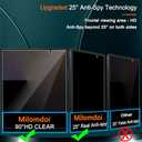 Milomdoi 6 in 1 Privacy Screen Protector for Samsung Galaxy Z Fold 7, 2 Pack Inside Anti-Spy Film with 2Pack Front Tempered Glass + 2 Pacs Camera Lens Protector Accessories