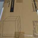 SONGMICS Storage Ottoman, Foldable Small Ottoman Foot Rest, 12.2 x 16.1 Inches Foot Stool, Load up to 286 lb, for Living Room, Bedroom, Dorm, Slate Gray ULSF200G01