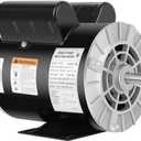 5 HP SPL Air Compressor Motor, 3450 RPM Electric Motor, 230V Single Phase Motor, Frame is 56HZ,7/8" Keyed Shaft Commercial-Duty CCW Rotatio for Air Compressors