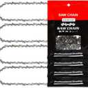 18 Inch Chainsaw Chain, 62 Drive Links, 3/8" LP Pitch .050" Gauge, Fits Echo, Poulan, Craftsman, Homelite and More (4 Pack)