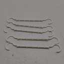 Mr. Pen Space Saving Hangers - 5 Pack White Space Saver Shirt Hangers, Clothes Organizer