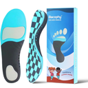 Bacophy Kids Arch Support Insoles Children Orthotic Inserts for Plantar Fasciitis, Flat Feet, Heel Pain Relief, Premium Pu, TPU, Gel Shock Absorption Deep Heel Cup Cushioning Inner Sole 5-6.5 Big Kid