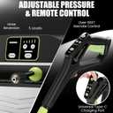 Wall Mounted Pressure Washer - Max 5500 PSI 3.6 GPM, 5 Levers Power Washer with 100FT Retractable Hose for Car/Driveway, Automatic Rewind, Any Length Lock, Black