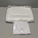 Bath Pillow for Tub | 4D Air Mesh Fabric - Plush Bathtub Pillow for Neck & Back Support, Hot Tub Pillow with 6 Non-Slip Suction Cups | Spa Pillow for Relaxation and Comfort (White). (Full Body White)