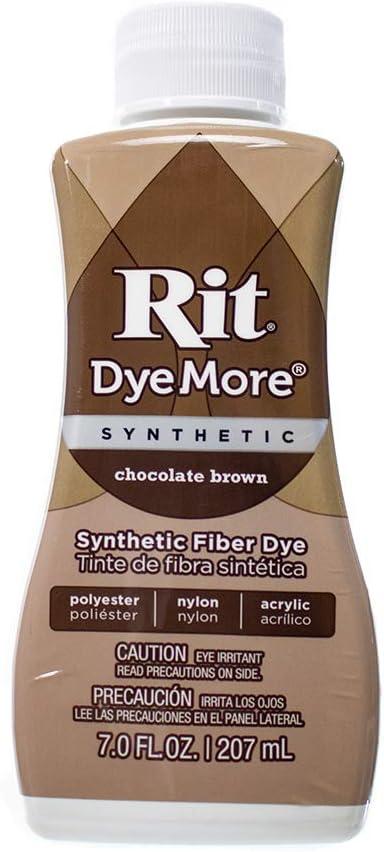 Rit DyeMore Single Bottle 7 Oz. Synthetic Liquid Fiber Dye for Clothing, Dcor, and Crafts  Chocolate Brown