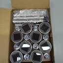 GIGALUMI 16 Pack Solar Path Lights Outdoor,Solar Lights Outdoor Waterproof,Stainless Steel LED Landscape Lighting,Solar Garden Lights for Driveway,Pathway,Patio,Yard (Warm White)