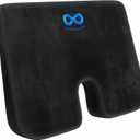 Everlasting Comfort Doctor Recommended Memory Foam Seat Cushion for Office Chairs & Car Seat - Ergonomic Office Desk Accessories for Tailbone Pain Relief, Sciatica & Back Support