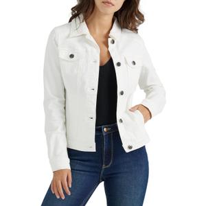 Wrangler Authentics womens Stretch Denim Jacket, Medium