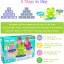 Frog Balance Counting Toys, Cool Math Learning Games for Boys and Girls, Educational Number Preschool Toy, Fun Children's Gift STEM Math Games for Kids Age 3+ (63 PCS)