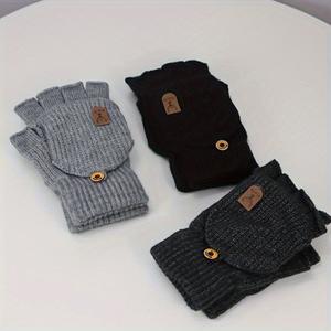 FASHION 2Pairs of gloves, Grey, Black