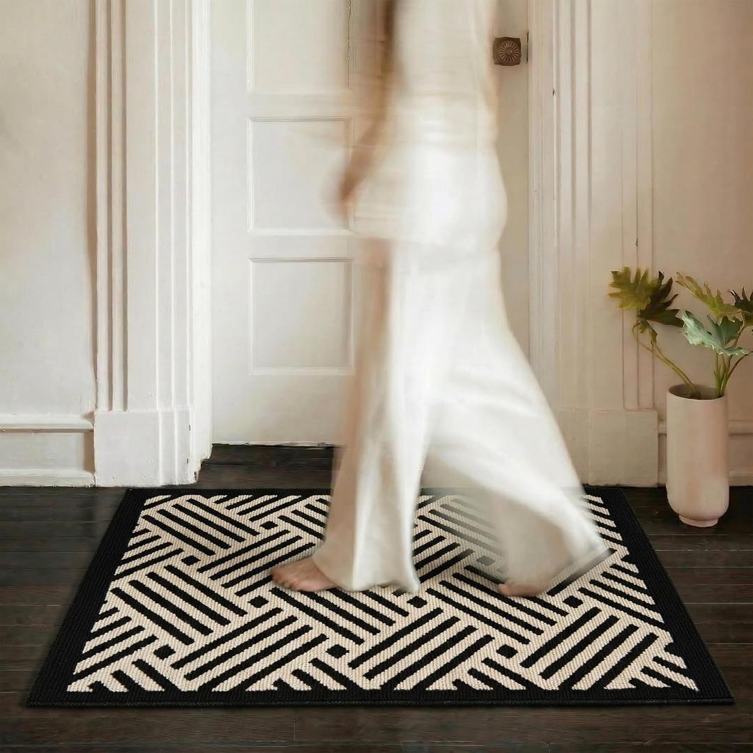 GRANNY SAYS Indoor Doormat, 20" x 32", Non-Slip Front Door Mats, Outdoor Welcome Mat Washable, Low Profile Indoor Door Mats for Entryway, Floor Inside Back Door Mat