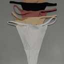 Derisaly Women's Seamless Thong Invisibles Panties Reinforced Crotch Low Rise No Show Underwear Stretchy G-string Everyday, Pack 6, S