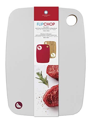 Architec FlipChop Reversible, Bamboo and Plastic Cutting Board, 11" By 15", White (Model: FC15W)