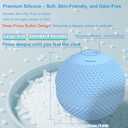 Vibrating Massage Ball with Heat, 7 Modes, Memory, Myofascial Release, Deep Tissue Muscle Recovery Ball for Trigger Point Massage - Mobility Ball Back & Hip Flexor Release Tool (Blue)