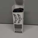 Sfee Ice Cleats for Walking on Ice Snow Grips Crampons Traction for Shoes/Boots, Anti-Slip Portable Flexible Footwear for Walking Climbing Hiking Fishing Outdoor Running with 2 Adjustable Straps (Medium, Black)