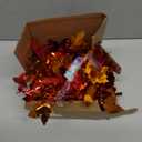 33Ft Thanksgiving Fall Tinsel Garland Shiny Hanging Coarse-Textured Red Maple Leaf Metallic Twist Garland Autumn Decor for Fall Party Door Tree Garlands Decorations - (Red & Copper)