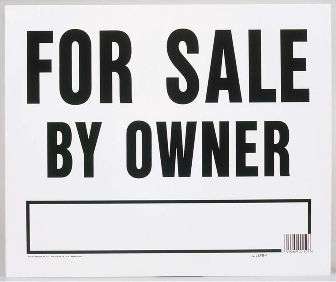 Hy-Ko LFS-1 20" X 24" For Sale By Owner Sign