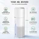 Afloia Air Purifier and Humidifier Combo, Evaporative Humidifier,1,076 ft²