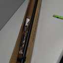 1" Curtain Rod Telescoping Single Drapery Rod 36-72 Inches, With Square Heavy Duty Aluminum Alloy Finials, Matte Black