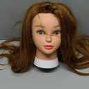 Mannequin Head Human Hair, 80% Real Hair 26-28" Cosmetology Mannequin Head Hair Styling Hairdressing Practice Training Doll Heads with Clamp Holder and Tools (#27 Light Brown)