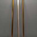 Gaahing Aluminum L Molding Corner Guards, Peel and Stick Trim for Wall Protection, Door Frame, Tile Edge (3Pcs x 2.9ft x 0.8in, Matte Gold)