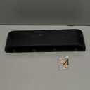 OLEEK Wall Coat Rack with Shelf - Wall Shelf with Hooks - entryway Hooks - Modern Coat Rack - Wooden Mount for Home Decor - Jacket Hanger - Coat Hanger Wall Mount (Black)