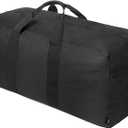 Vorspack Extra Large Duffle Bag for Travel - 150L Duffel Bag for Men Gear Bag for Storage Foldable Weekender Bag for Overnight Camping - Black