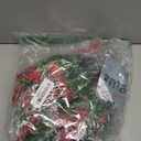 Evoio Artificial Hanging Flowers for Outdoors, 2 PCS Faux Silk Daisy Outdoor Flowers UV Resistant Fake Hanging Plant for Outside Planter Porch Patio Yard Garden Wedding Home Decorations (Red)