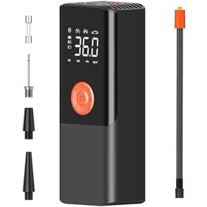 Tire Inflator Portable Air Compressor- One Click Smart Pump Tire Inflator for Car, Motorcycle, Bicycle and More (Event)