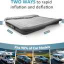 Self-Inflating SUV Air Mattress with Built in Electric Pumpcar air Mattress for TrunkPortable car Mattress for Travle and Camping (Charcoal), Full