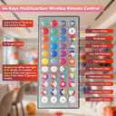 4FT Marquee Light Up Numbers, 34 Colors Changing Marquee Numbers with Remote,Water Bag, 4FT Light Up Numbers for 25th Birthday Party Decorations Backdrop Anniversary Decor, Large Number 25
