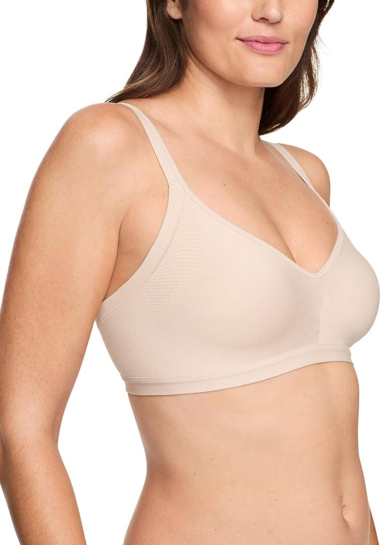 Warner's Women's Easy Does It Underarm-smoothing With Seamless Stretch Wireless Lightly Lined Comfort Bra Rm3911a (Medium)