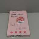 LitBear Travel Makeup Mirror with Lights, Rechargeable Double-Sided 10X/1X Magnifying Mirror, Portable Lighted Beauty Mirror, 3 Color Lighting, Dimmable Touch Screen, Tabletop Handhold Hanging (White) (Rose Gold)