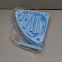 Cabilock 3-Tier Plastic Storage Rack Triangular Corner Shelf 8.2X8.2X12.9 Inches Space-Saving Organizer for Bathroom Kitchen Desk Shelving Plastic Racks