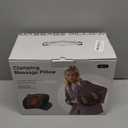 Shiatsu Neck Massager with Heat, Electric Deep Tissue Kneading Massage Pillow with 10-Minute Timer for Full Body Muscle Pain Relief, Cordless Portable Cervical Traction Device (Black)