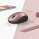 Seenda Wireless Mouse, 2.4G Noiseless Mouse with USB Receiver Portable Computer Mice for PC, Tablet, Laptop, Notebook - Rose Gold&Black