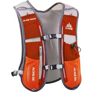 AONIJIE Hydration Vest Pack Backpack 5L Marathoner Running Race Hydration (Orange)