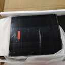 MXV 70" Fireplace TV Stand with Power Outlet for TVs UP to 80", Electric Fireplace Entertainment Center with LED Lights & Storage Cabinets, TV Console for Living Room, Office, Black-Black