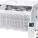 TCL 10,000 BTU Smart Window Air Conditioner with Dehumidifier and Fan, 115V, Window AC for Rooms up to 450 Sq. Ft. with Remote Control, Works with Alexa and Google Assistant (White)